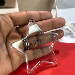 Clear Star Ornament